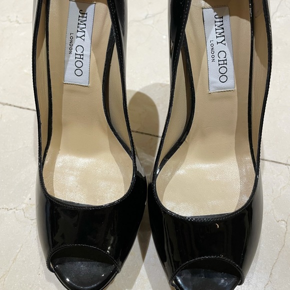 Jimmy Choo black patent heels - Picture 2 of 6